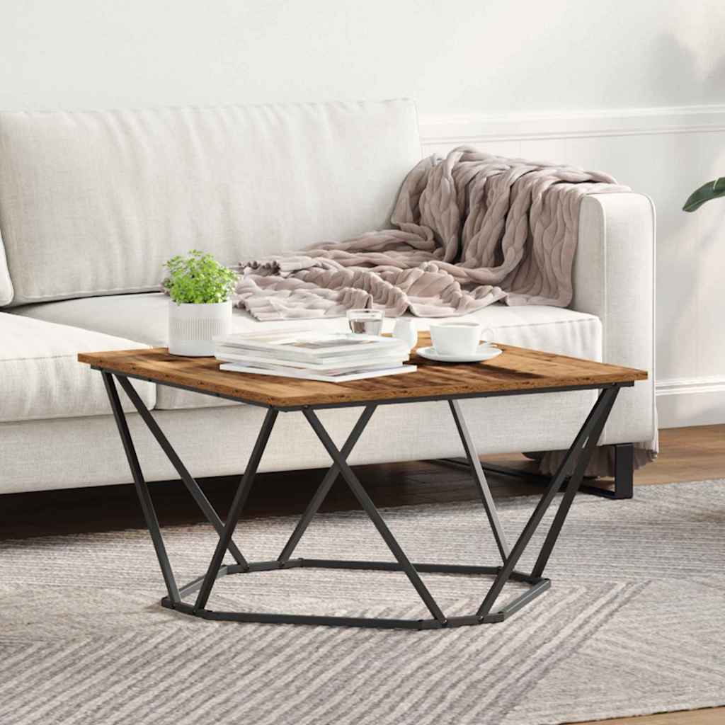 Masă de cafea Lemn vechi 80 x 80 x 45 cm GartenMobel Dekor