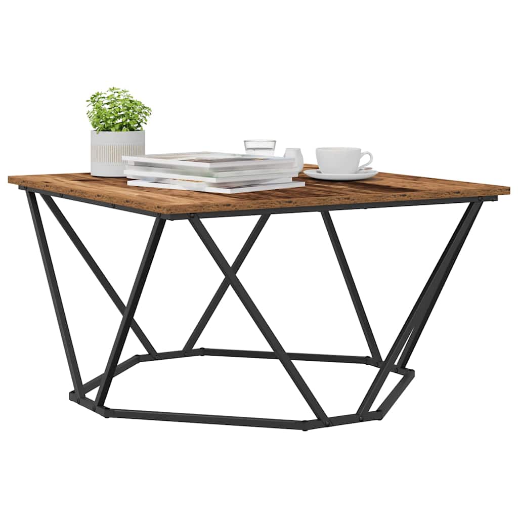 Masă de cafea Lemn vechi 80 x 80 x 45 cm GartenMobel Dekor