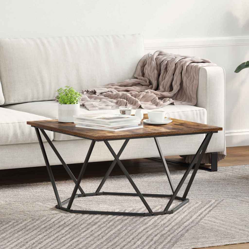 Masă de cafea Stejar afumat 80 x 80 x 45 cm GartenMobel Dekor