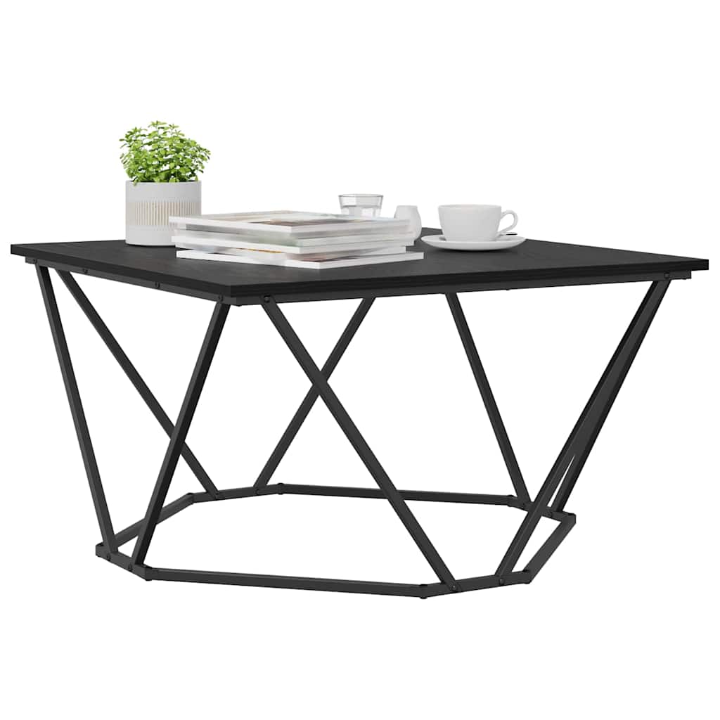 Masă de cafea Stejar negru 80 x 80 x 45 cm GartenMobel Dekor