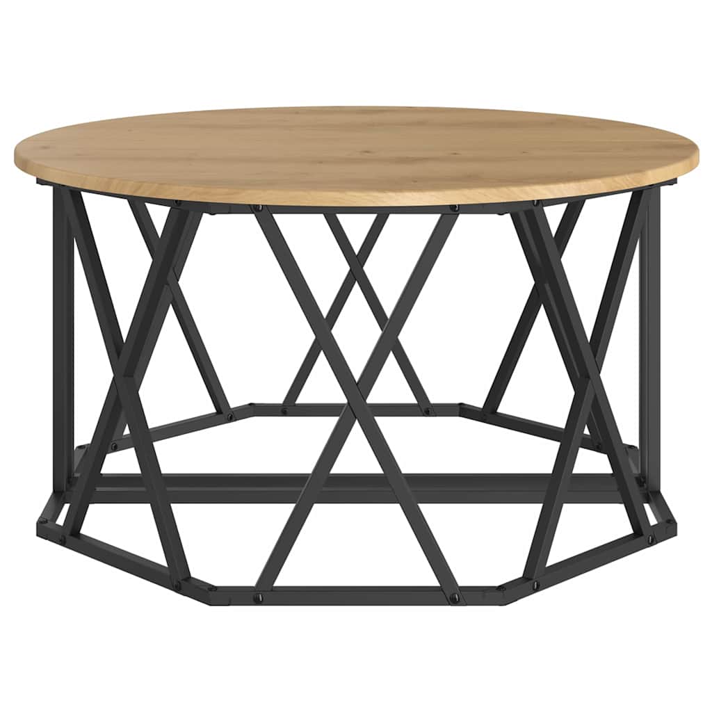 Masă de cafea stejar artizanal 80 x 80 x 42 cm GartenMobel Dekor