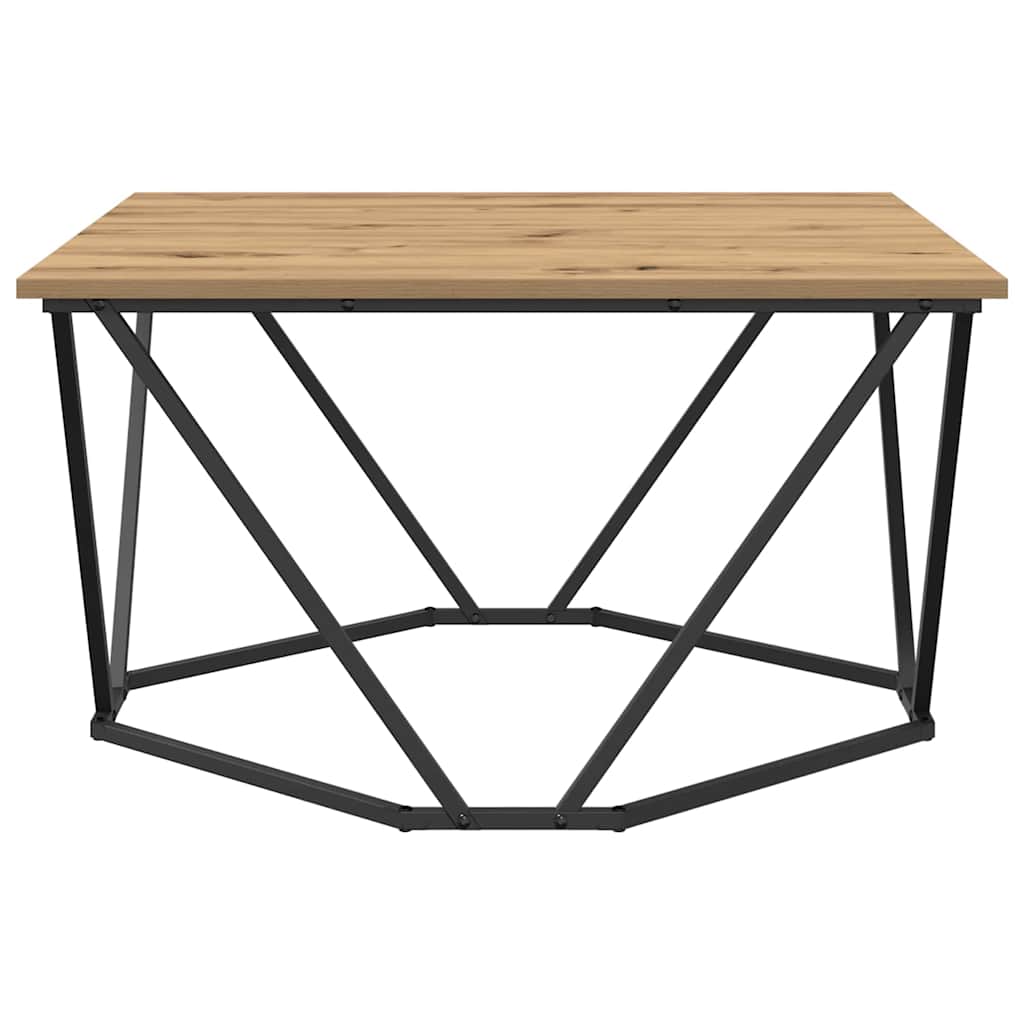 Masă de cafea stejar artizanal 80 x 80 x 45 cm GartenMobel Dekor