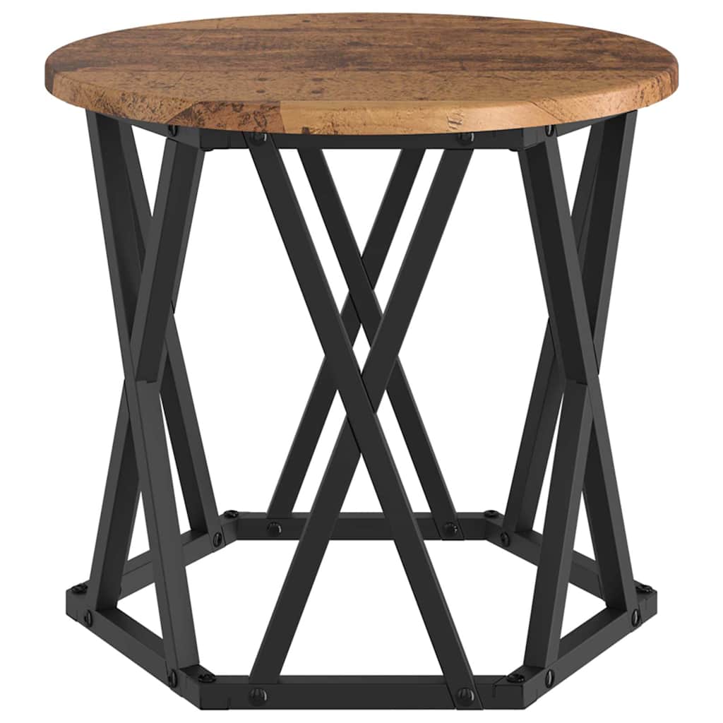 Masă laterală nesting 3 pcs Lemn vechi 53 x 53 x 40 cm GartenMobel Dekor