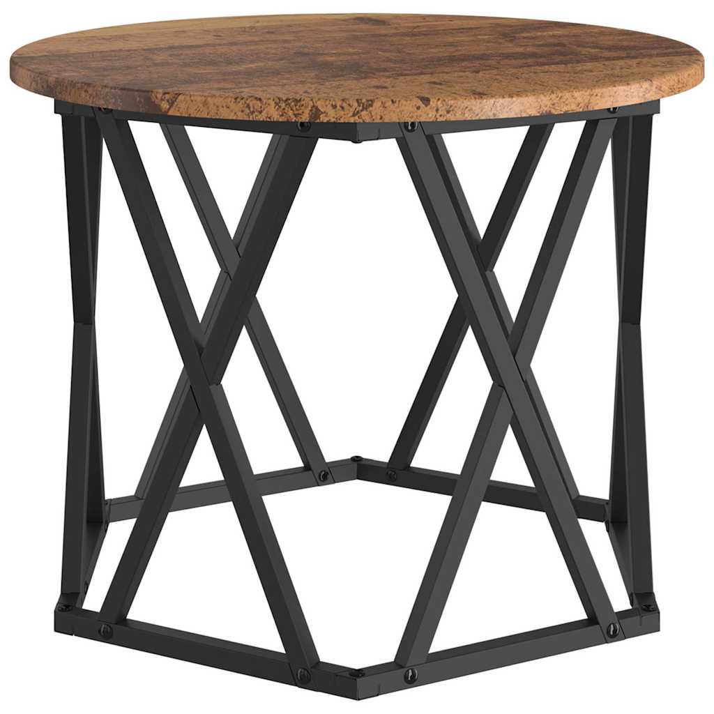 Masă laterală nesting 3 pcs Lemn vechi 53 x 53 x 40 cm GartenMobel Dekor