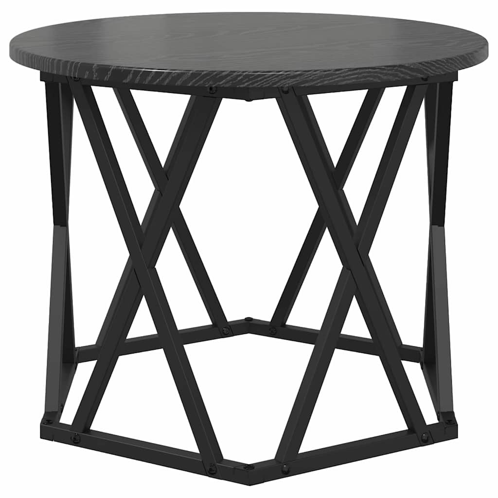Masă laterală nesting 3 pcs Stejar negru 53 x 53 x 40 cm GartenMobel Dekor