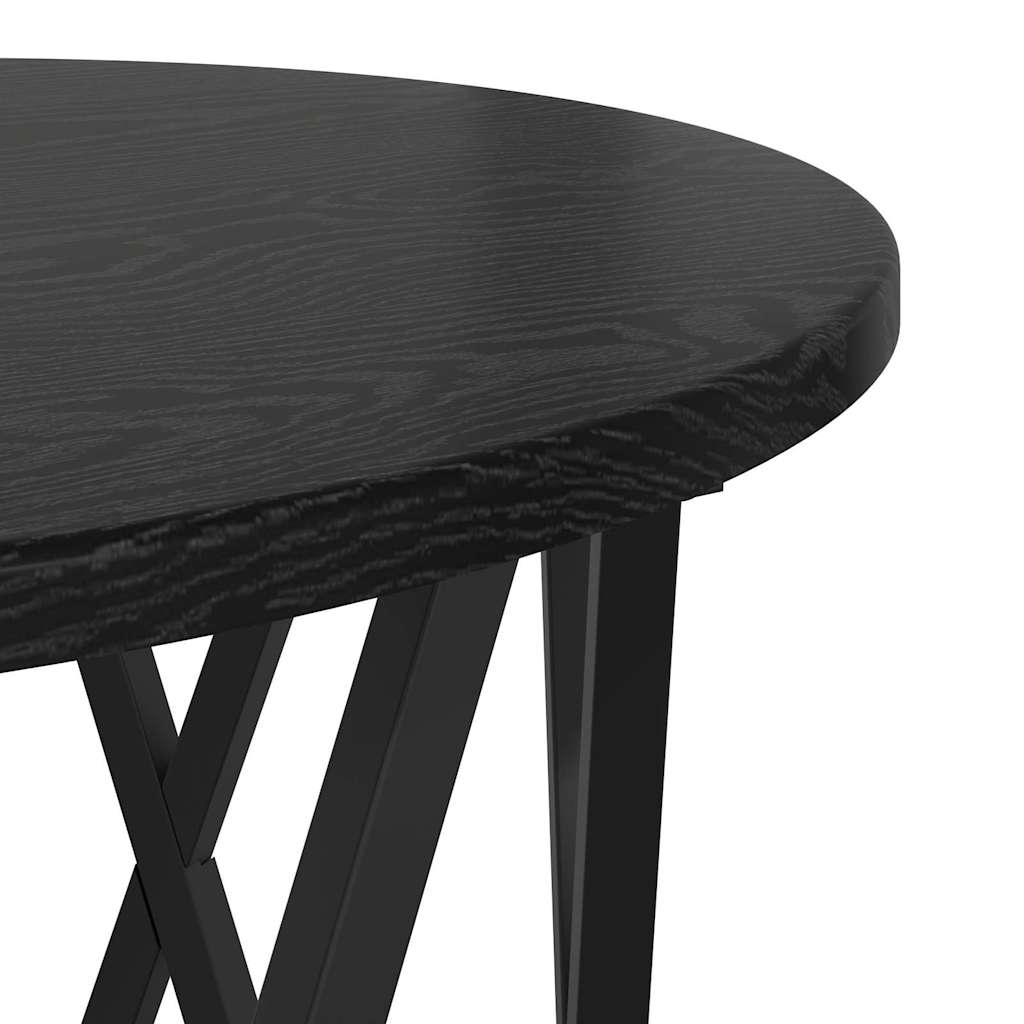 Masă laterală nesting 3 pcs Stejar negru 53 x 53 x 40 cm GartenMobel Dekor