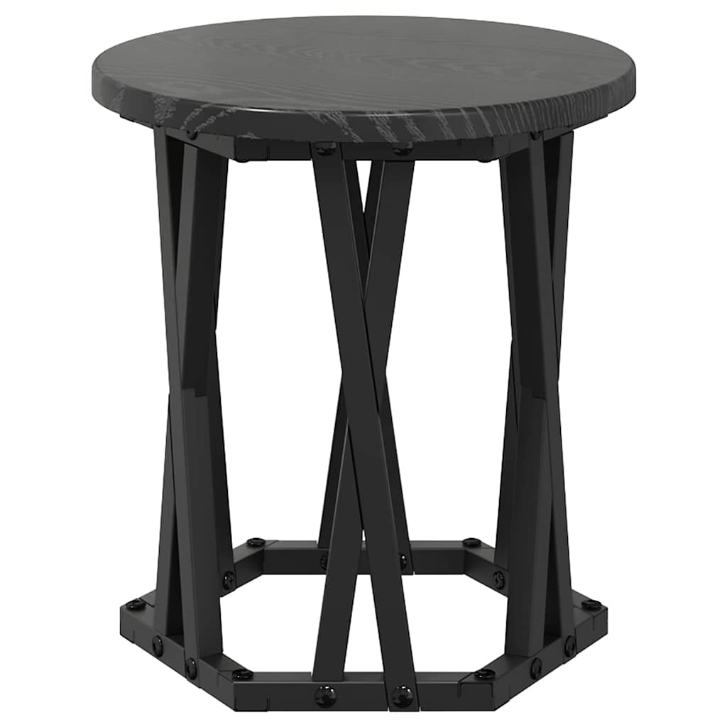 Masă laterală nesting 3 pcs Stejar negru 53 x 53 x 40 cm GartenMobel Dekor