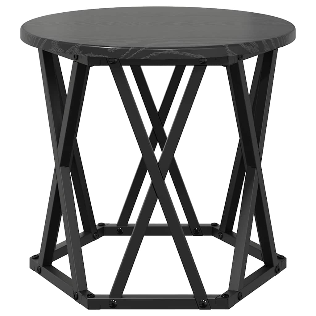 Masă laterală nesting 3 pcs Stejar negru 53 x 53 x 40 cm GartenMobel Dekor