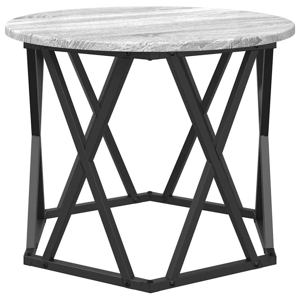 Masă laterală nesting 3 pcs sonoma gri 53 x 53 x 40 cm GartenMobel Dekor