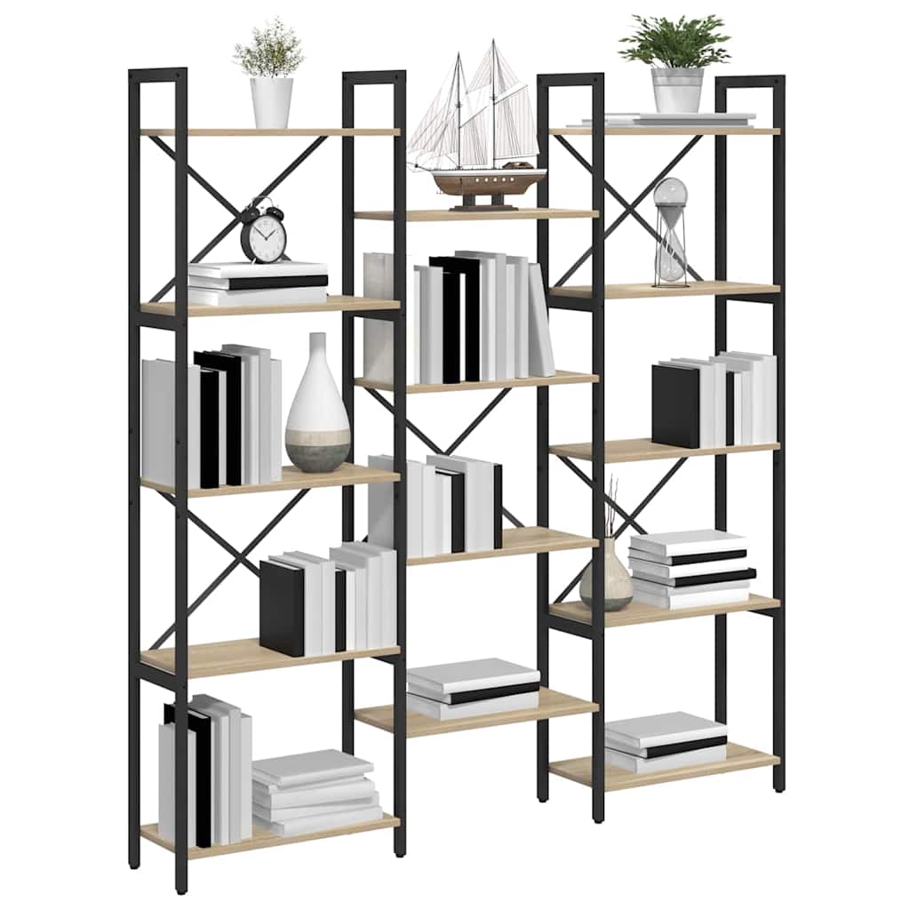 Raft pentru cărți Stejar sonoma 156 x 25 x 167.5 cm GartenMobel Dekor