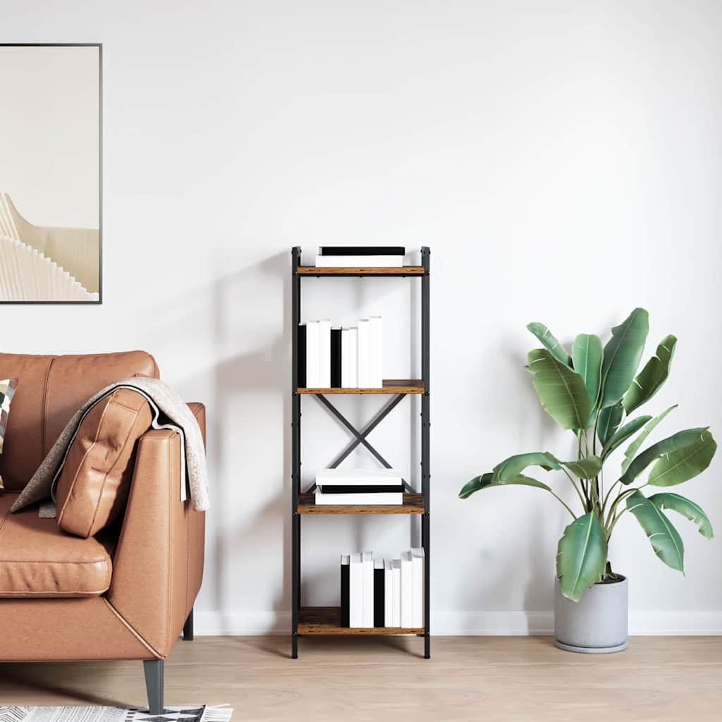 Bibliotecă Lemn vechi 40 x 30 x 118 cm Lemn compozit GartenMobel Dekor
