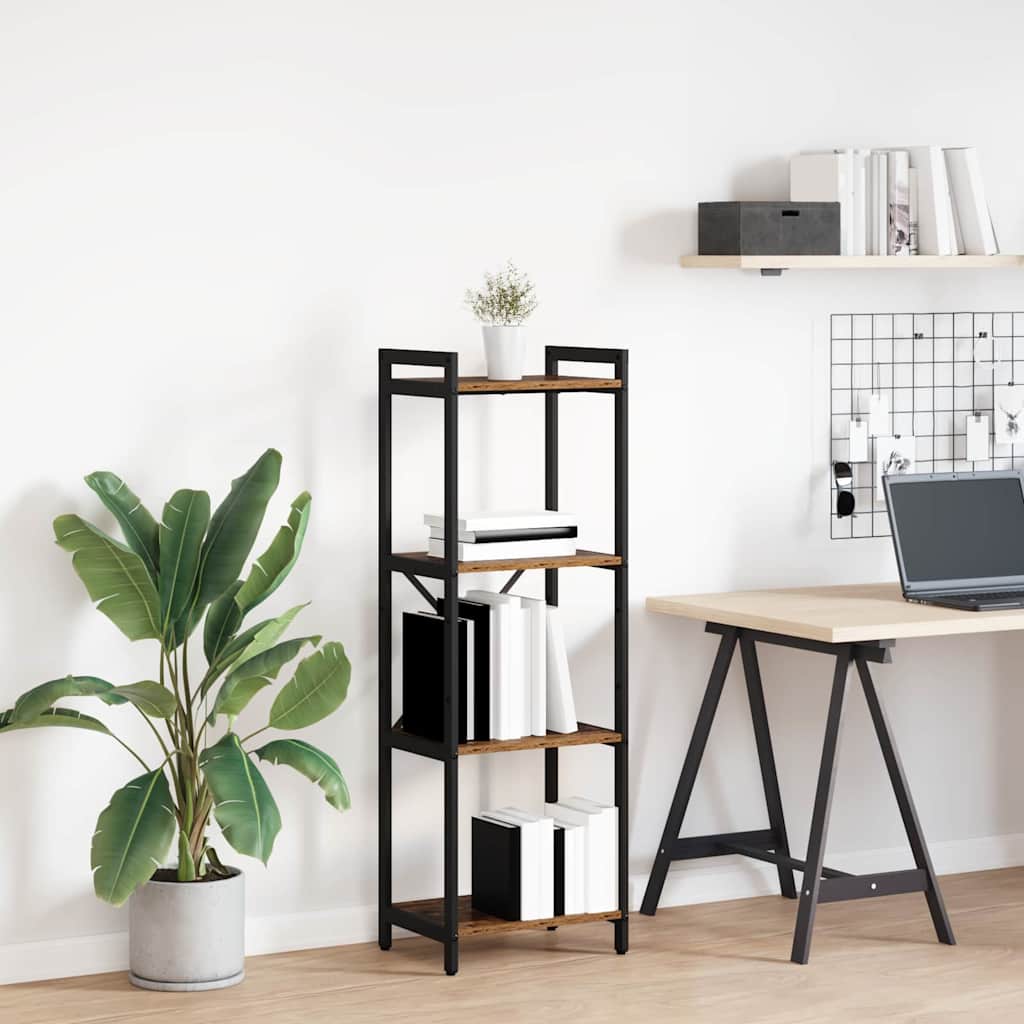 Bibliotecă Lemn vechi 40 x 30 x 118 cm Lemn compozit GartenMobel Dekor