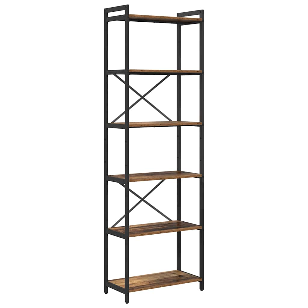 Bibliotecă Lemn vechi 60 x 30 x 188 cm Lemn compozit GartenMobel Dekor