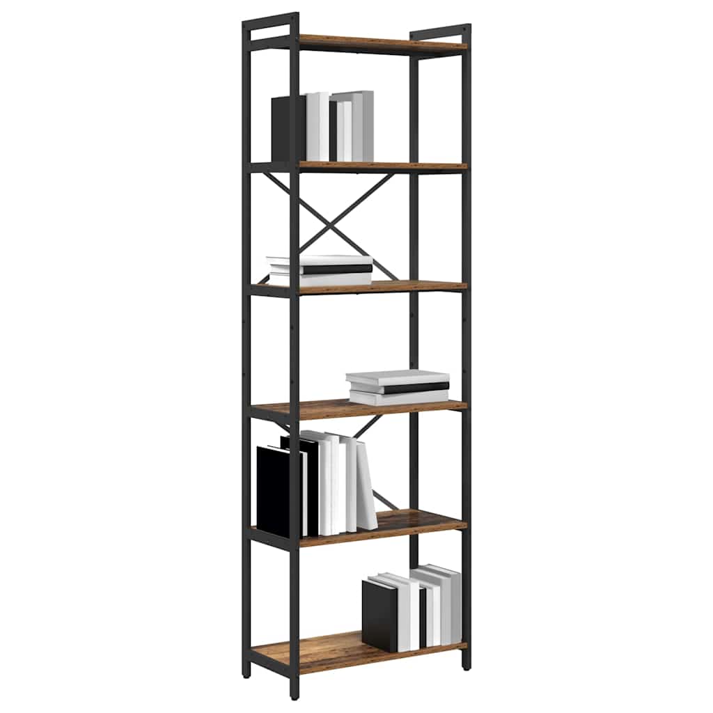 Bibliotecă Lemn vechi 60 x 30 x 188 cm Lemn compozit GartenMobel Dekor