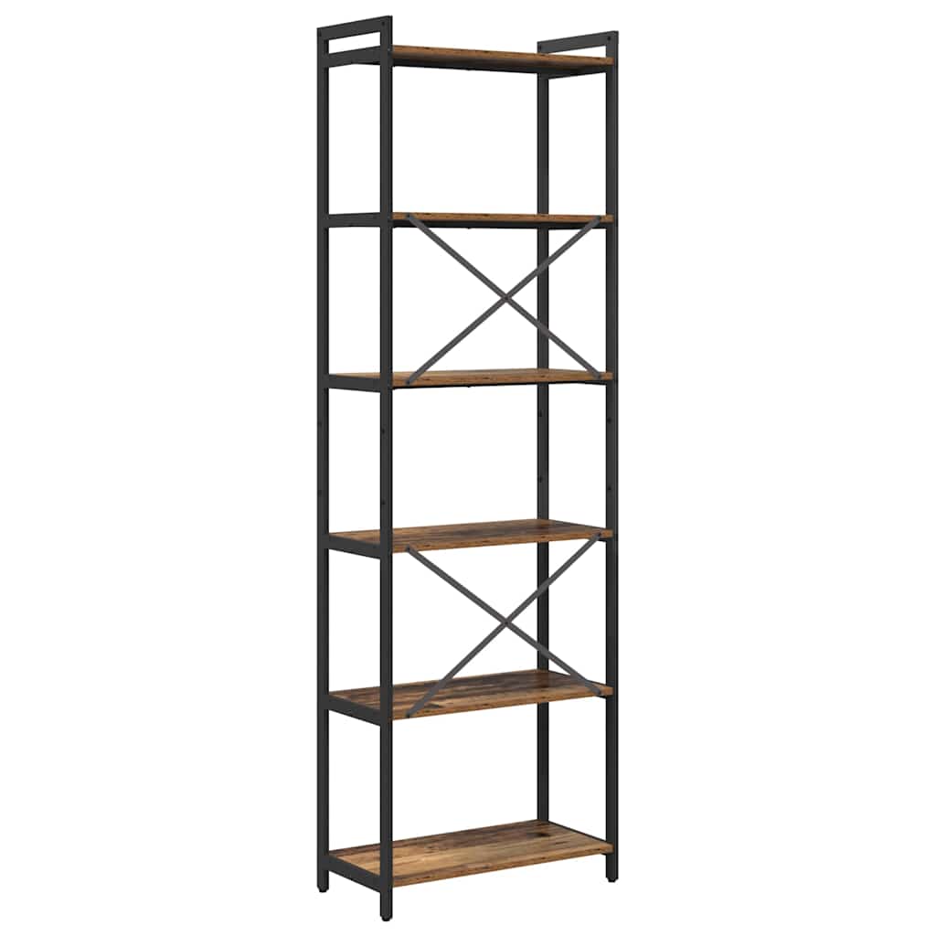 Bibliotecă Lemn vechi 60 x 30 x 188 cm Lemn compozit GartenMobel Dekor
