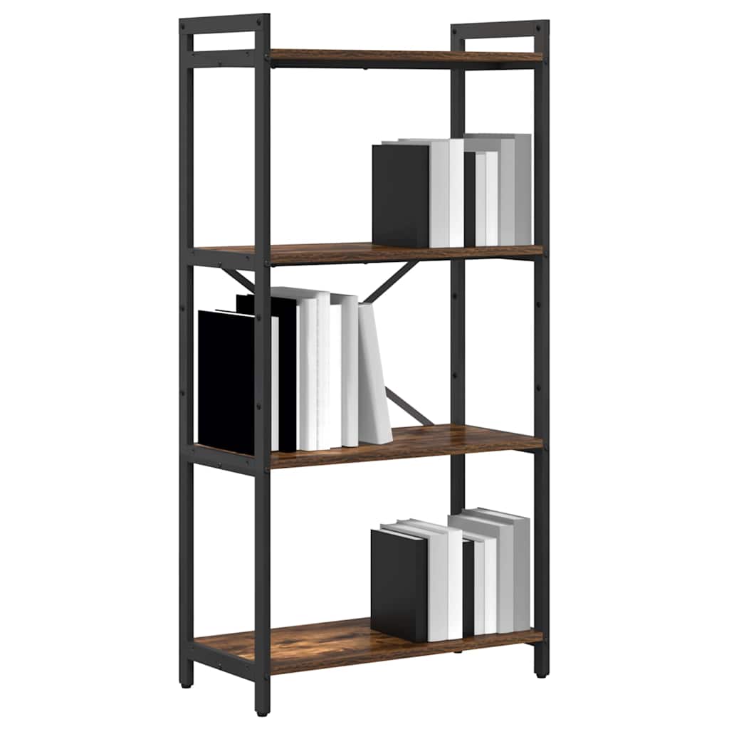 Bibliotecă Stejar afumat 60 x 30 x 118 cm Lemn compozit GartenMobel Dekor