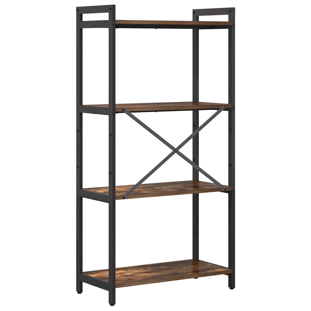 Bibliotecă Stejar afumat 60 x 30 x 118 cm Lemn compozit GartenMobel Dekor