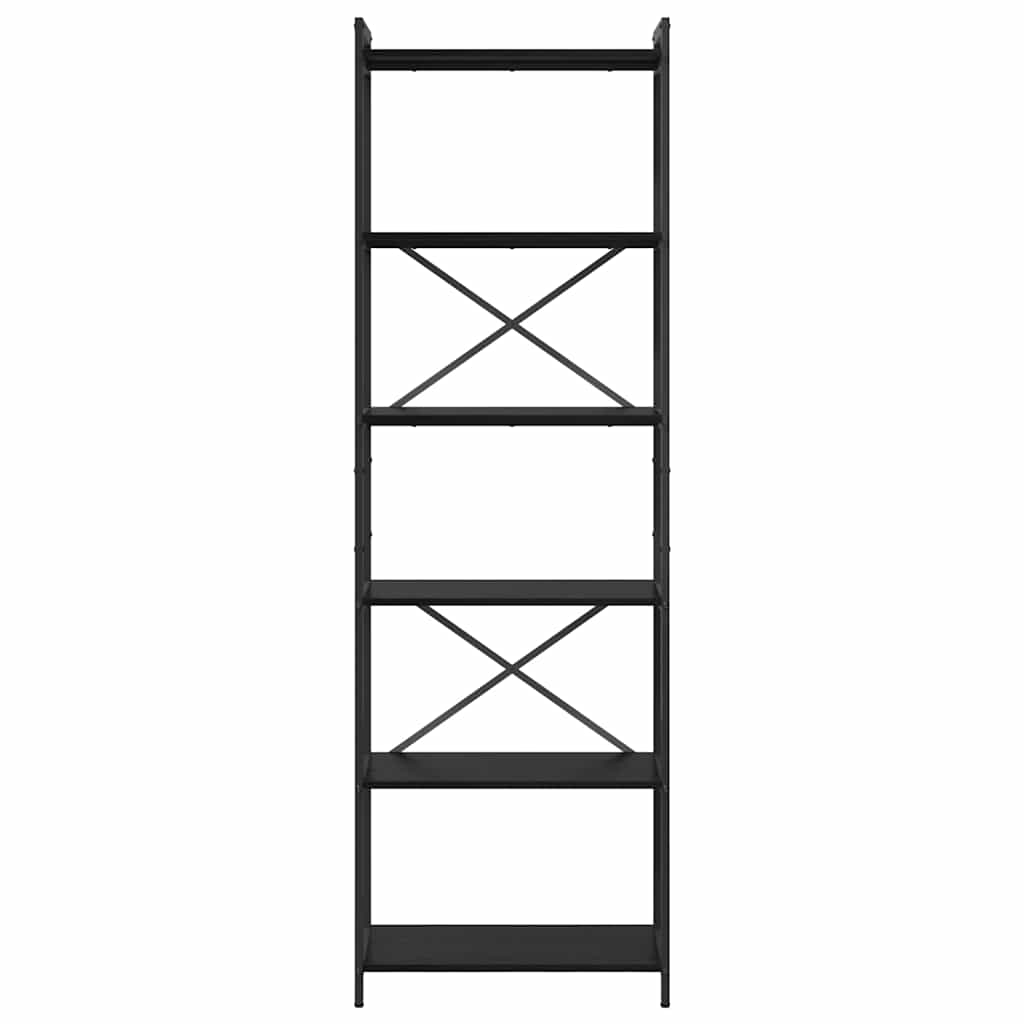 Bibliotecă Stejar negru 60 x 30 x 188 cm Lemn compozit GartenMobel Dekor