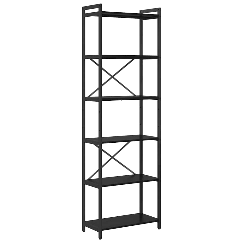 Bibliotecă Stejar negru 60 x 30 x 188 cm Lemn compozit GartenMobel Dekor