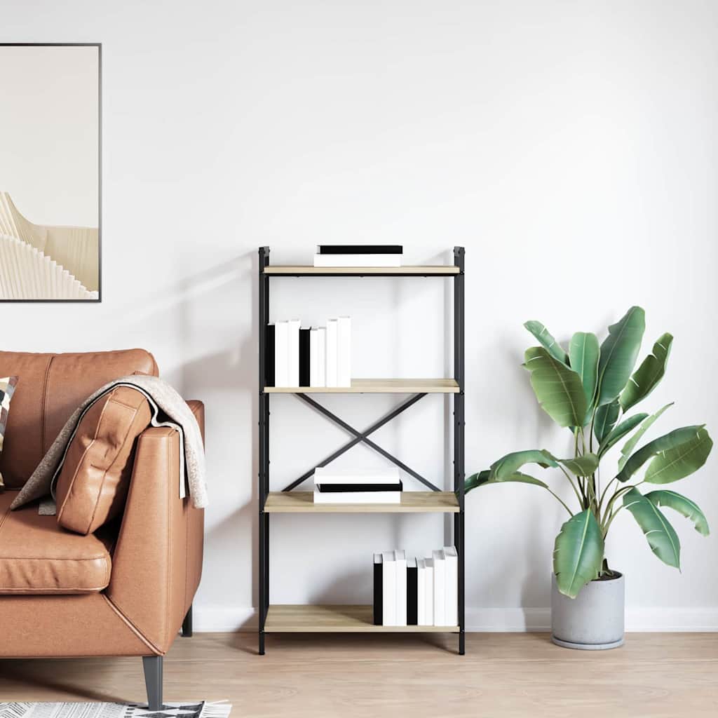 Bibliotecă Stejar sonoma 60 x 30 x 118 cm Lemn compozit GartenMobel Dekor