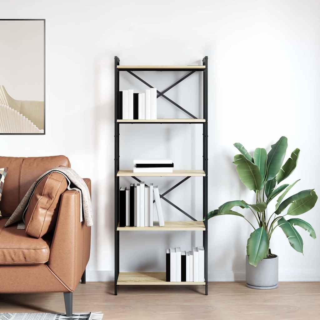 Bibliotecă Stejar sonoma 60 x 30 x 153 cm Lemn compozit GartenMobel Dekor