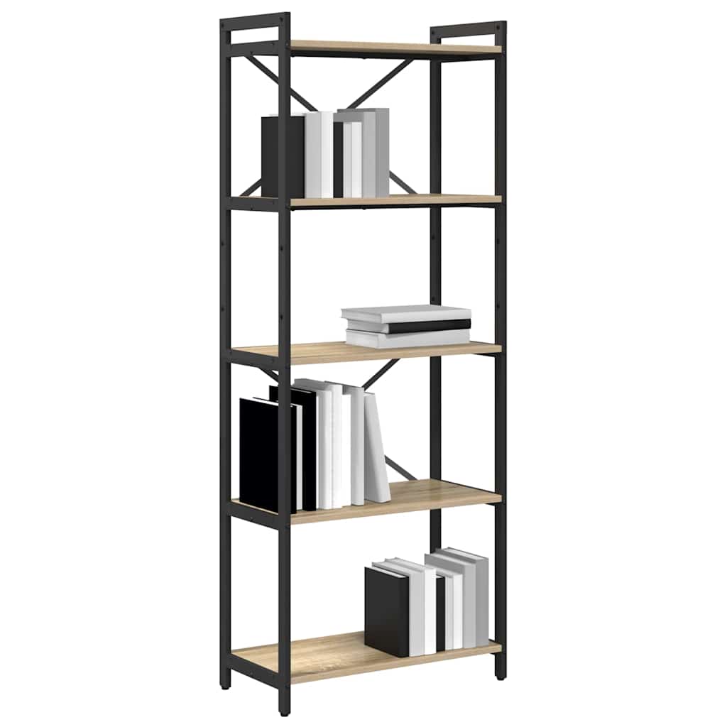 Bibliotecă Stejar sonoma 60 x 30 x 153 cm Lemn compozit GartenMobel Dekor