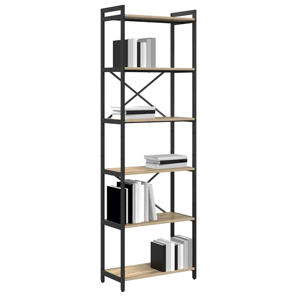 Bibliotecă Stejar sonoma 60 x 30 x 188 cm Lemn compozit GartenMobel Dekor