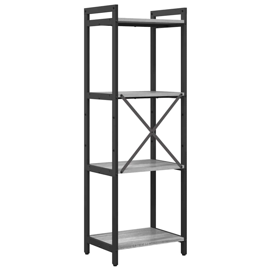Bibliotecă sonoma gri 40 x 30 x 118 cm Lemn compozit GartenMobel Dekor