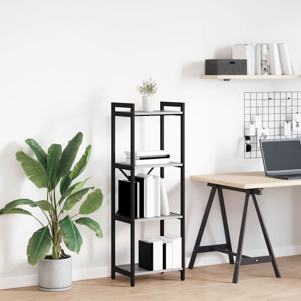Bibliotecă sonoma gri 40 x 30 x 118 cm Lemn compozit GartenMobel Dekor