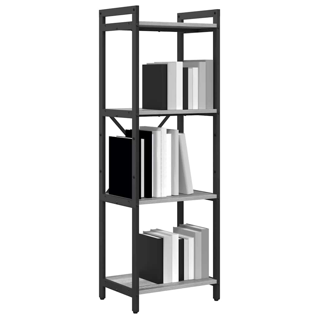 Bibliotecă sonoma gri 40 x 30 x 118 cm Lemn compozit GartenMobel Dekor