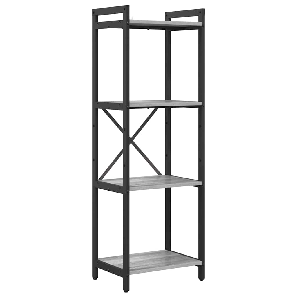 Bibliotecă sonoma gri 40 x 30 x 118 cm Lemn compozit GartenMobel Dekor