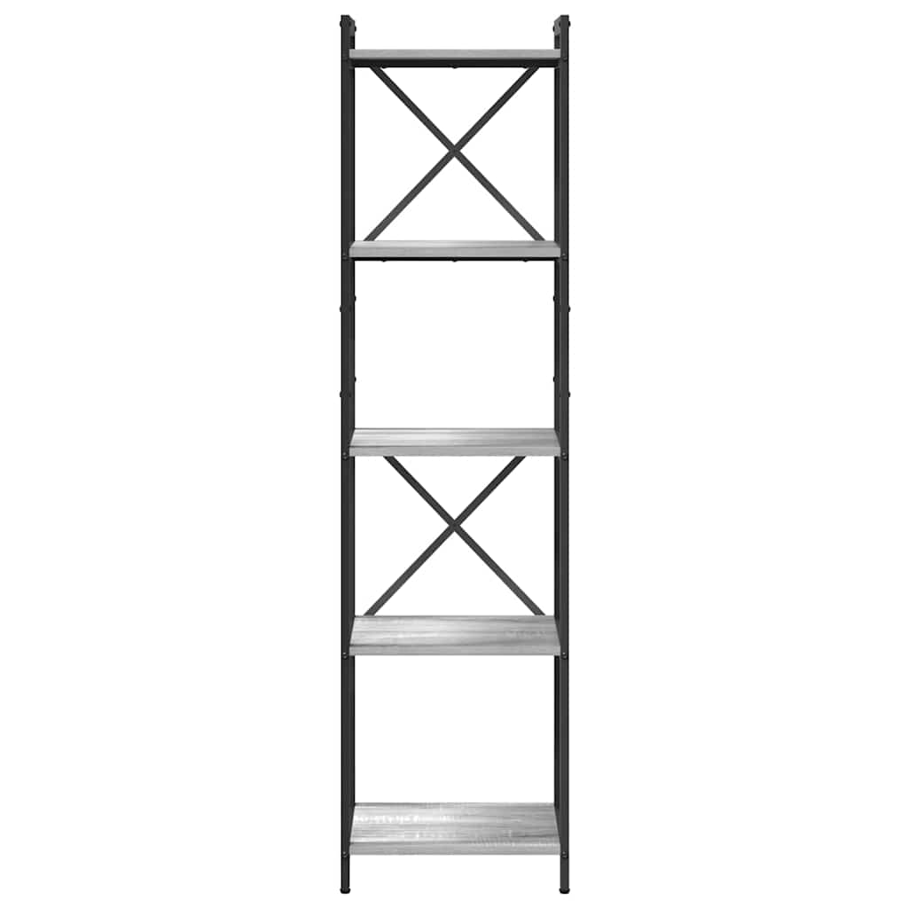 Bibliotecă sonoma gri 40 x 30 x 153 cm Lemn compozit GartenMobel Dekor