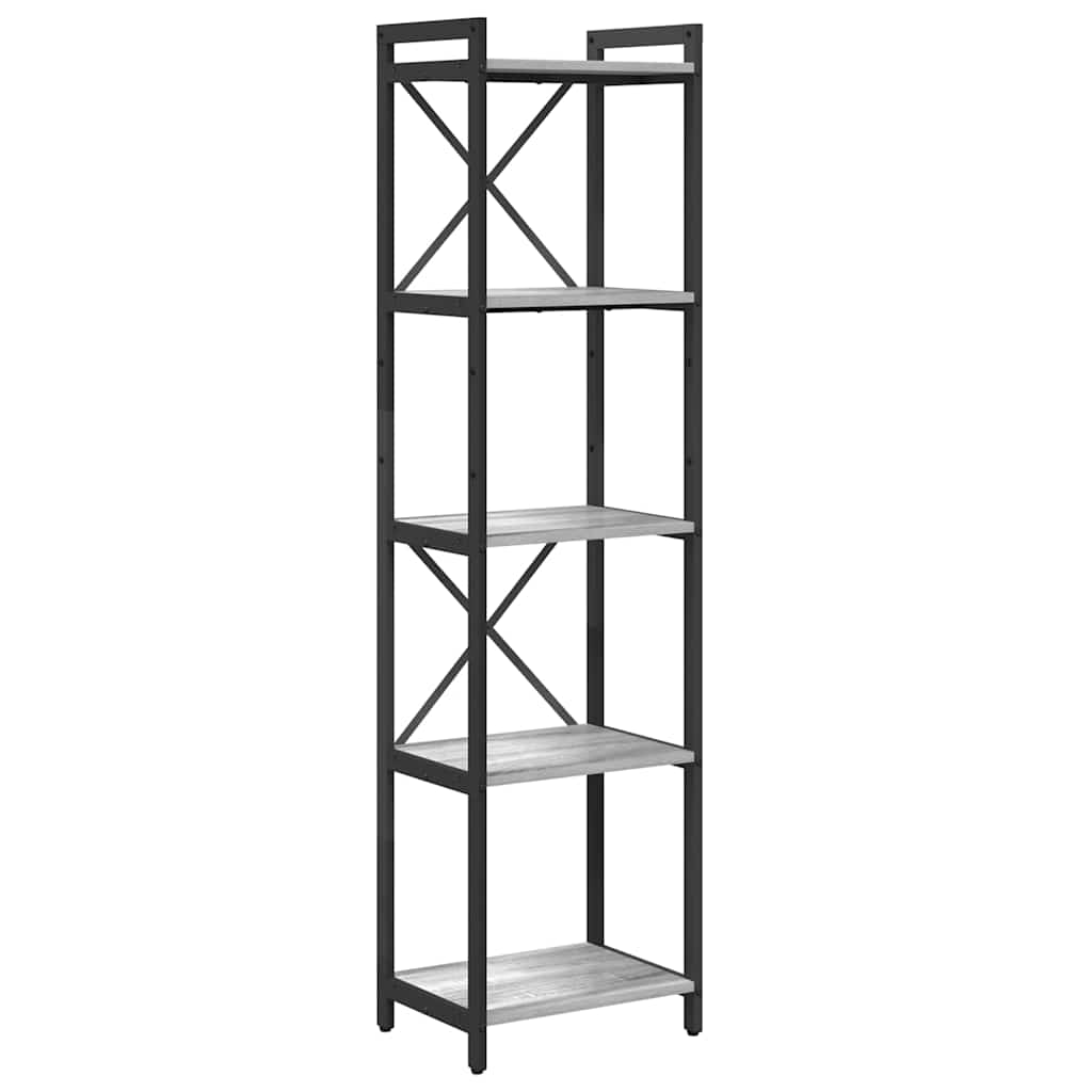 Bibliotecă sonoma gri 40 x 30 x 153 cm Lemn compozit GartenMobel Dekor
