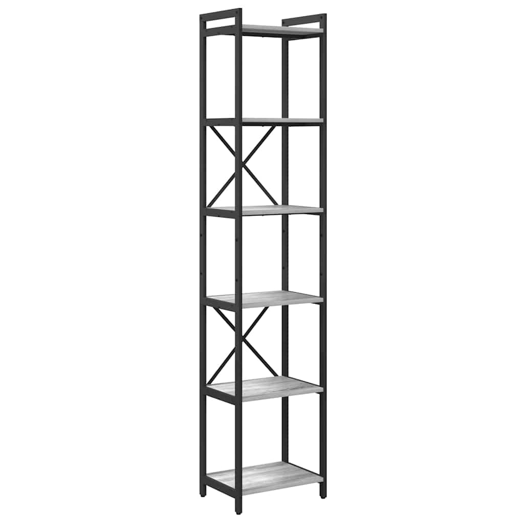 Bibliotecă sonoma gri 40 x 30 x 188 cm Lemn compozit GartenMobel Dekor