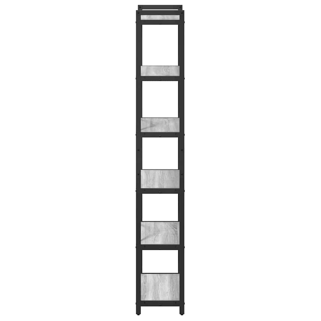 Bibliotecă sonoma gri 40 x 30 x 188 cm Lemn compozit GartenMobel Dekor