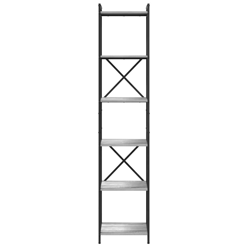 Bibliotecă sonoma gri 40 x 30 x 188 cm Lemn compozit GartenMobel Dekor