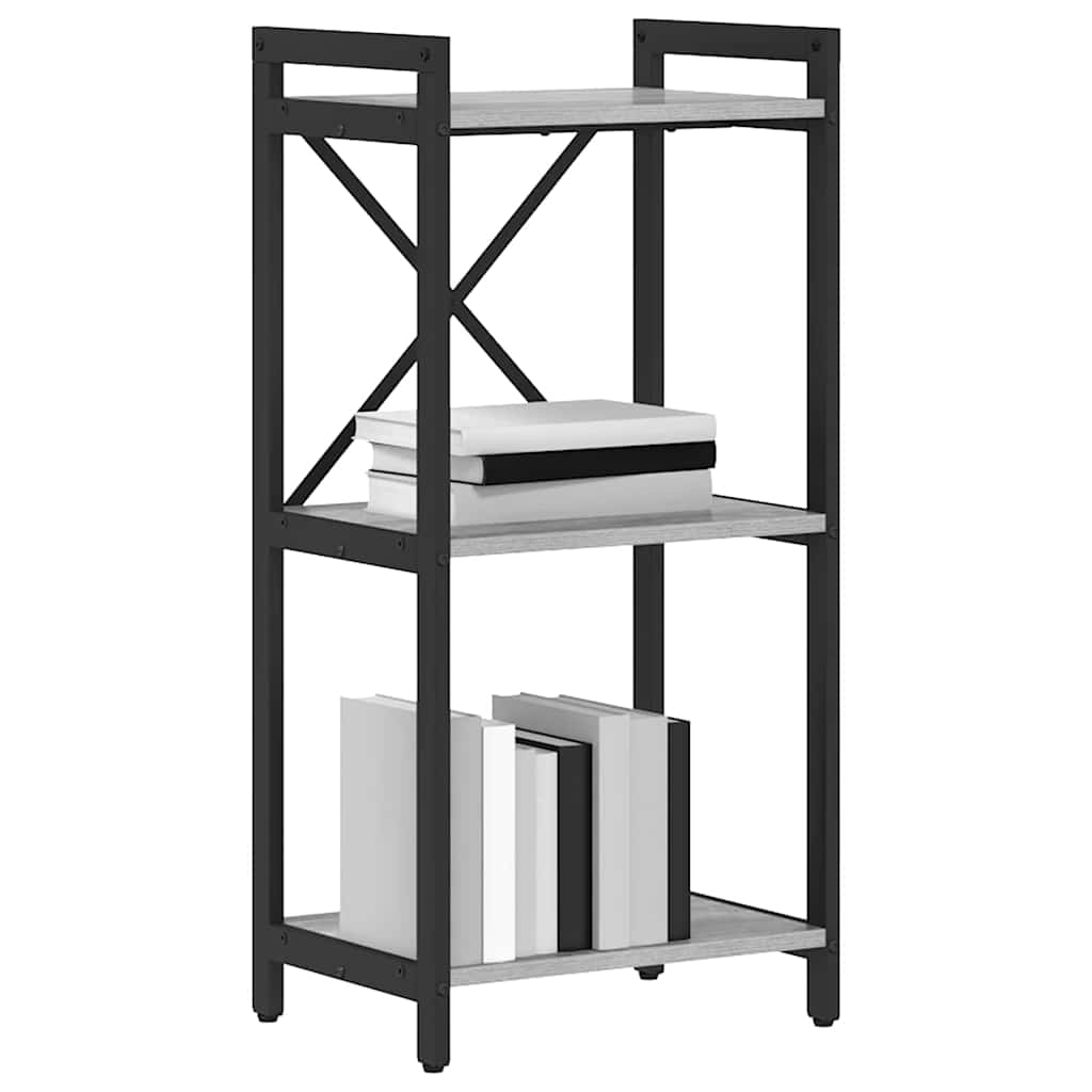Bibliotecă sonoma gri 40 x 30 x 83 cm Lemn compozit GartenMobel Dekor