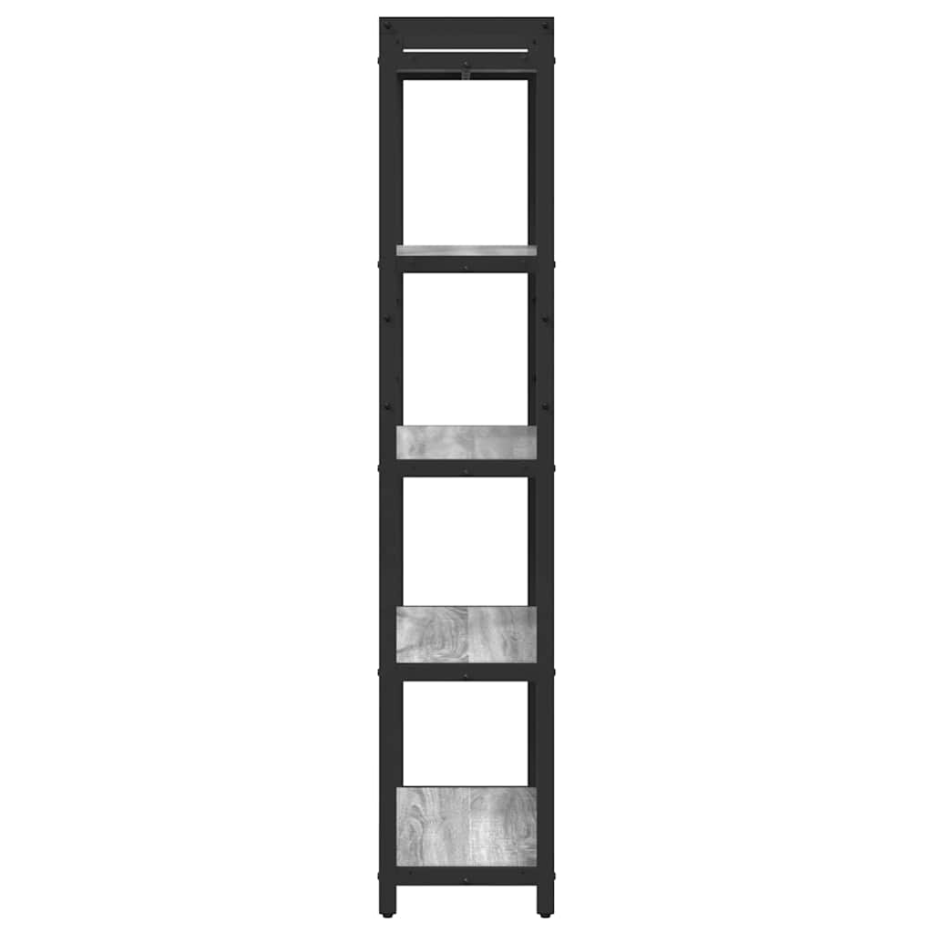Bibliotecă sonoma gri 60 x 30 x 153 cm Lemn compozit GartenMobel Dekor