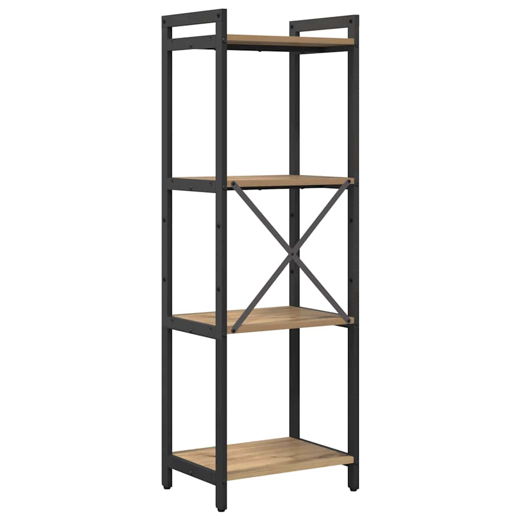 Bibliotecă stejar artizanal 40 x 30 x 118 cm Lemn compozit GartenMobel Dekor