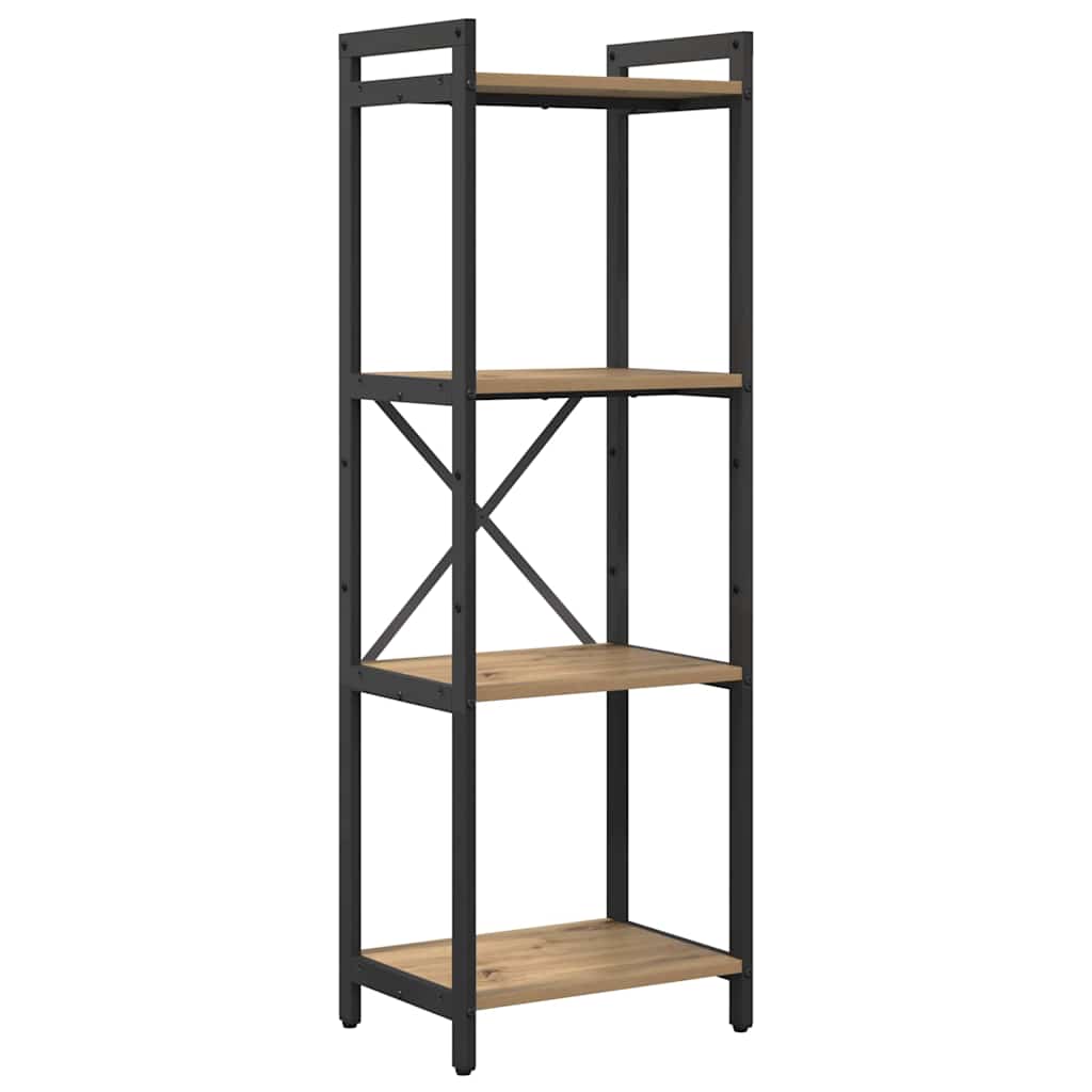 Bibliotecă stejar artizanal 40 x 30 x 118 cm Lemn compozit GartenMobel Dekor