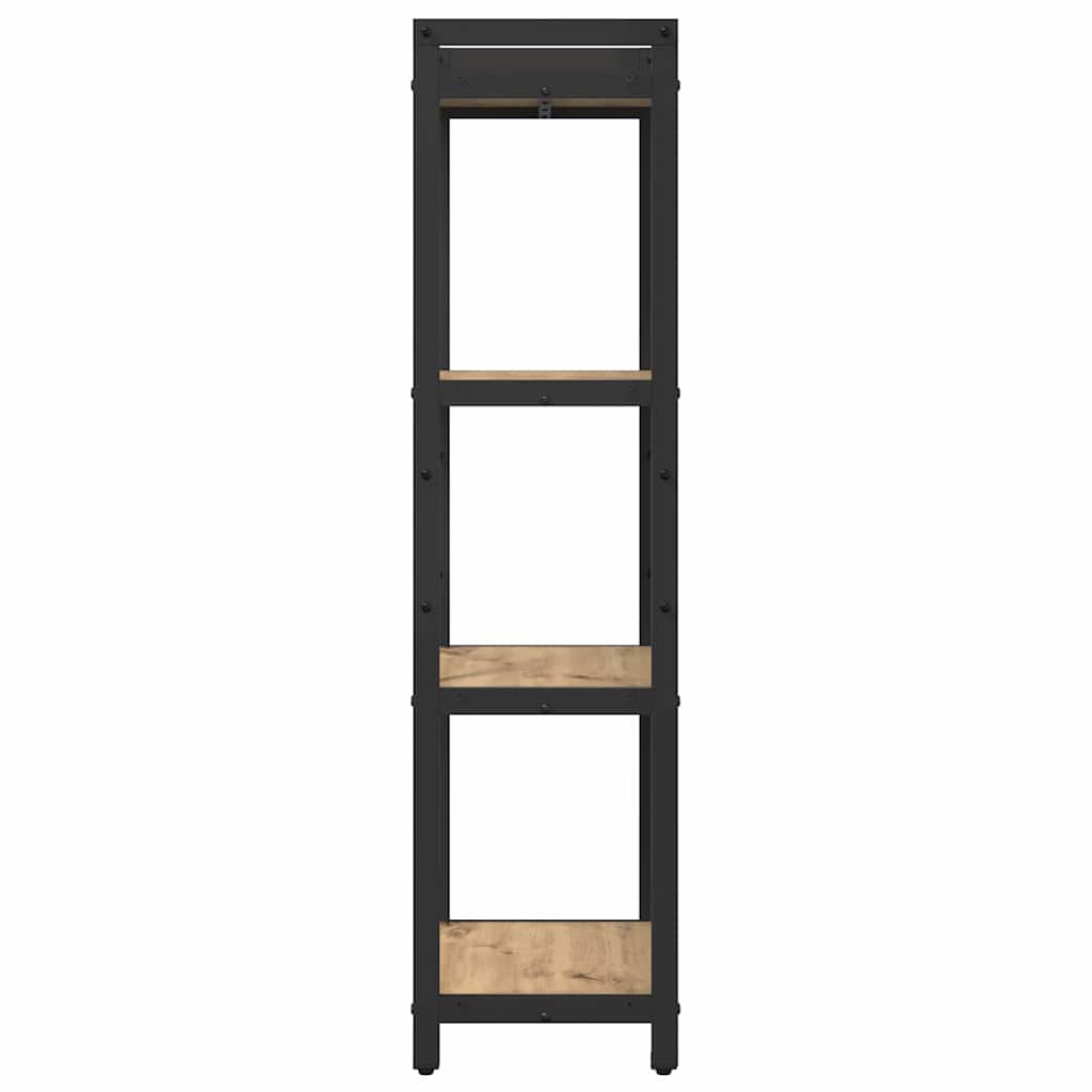 Bibliotecă stejar artizanal 40 x 30 x 118 cm Lemn compozit GartenMobel Dekor
