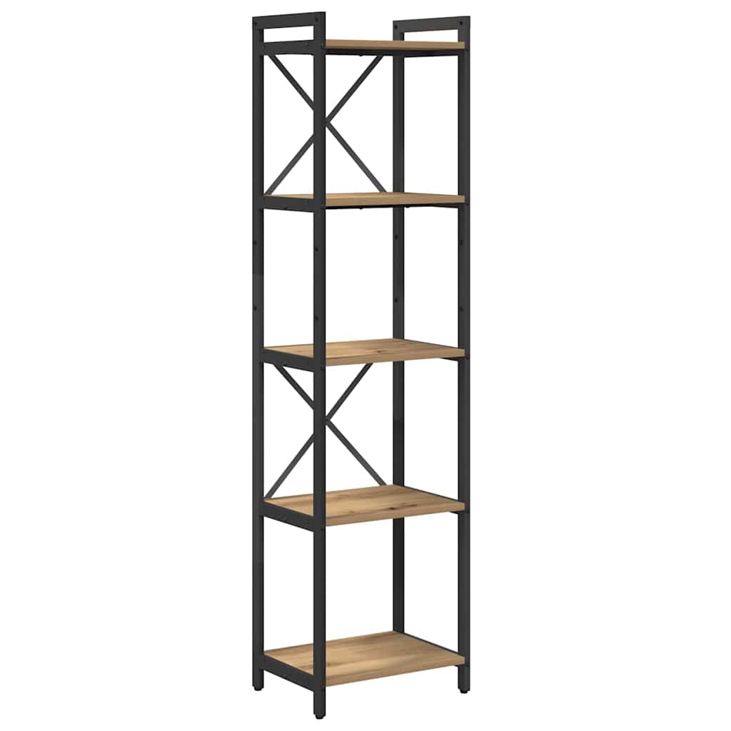 Bibliotecă stejar artizanal 40 x 30 x 153 cm Lemn compozit GartenMobel Dekor