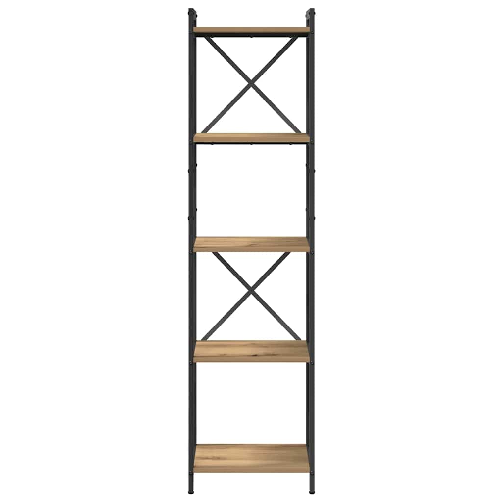Bibliotecă stejar artizanal 40 x 30 x 153 cm Lemn compozit GartenMobel Dekor