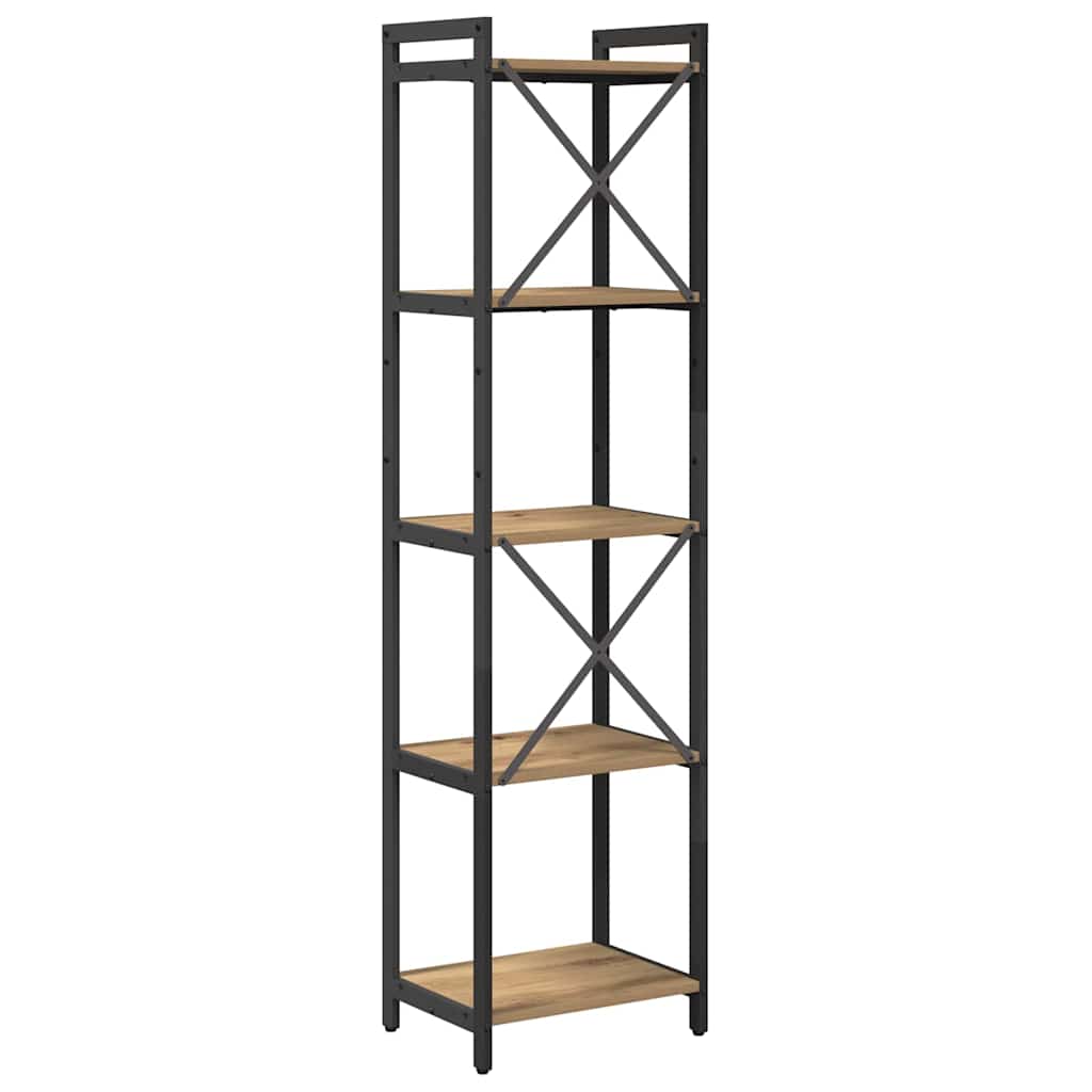 Bibliotecă stejar artizanal 40 x 30 x 153 cm Lemn compozit GartenMobel Dekor