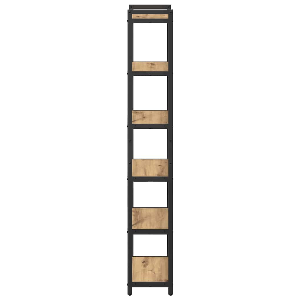 Bibliotecă stejar artizanal 40 x 30 x 188 cm Lemn compozit GartenMobel Dekor