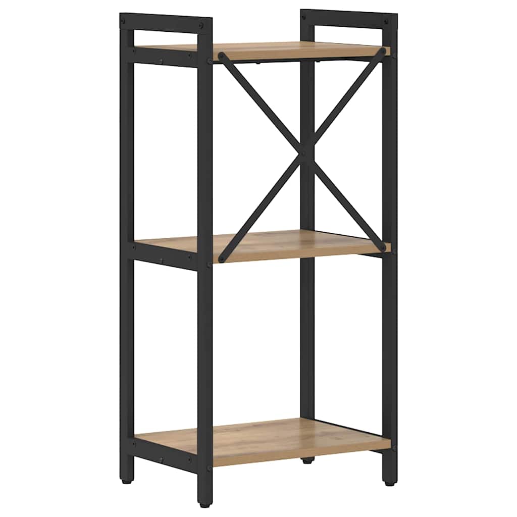 Bibliotecă stejar artizanal 40 x 30 x 83 cm Lemn compozit GartenMobel Dekor