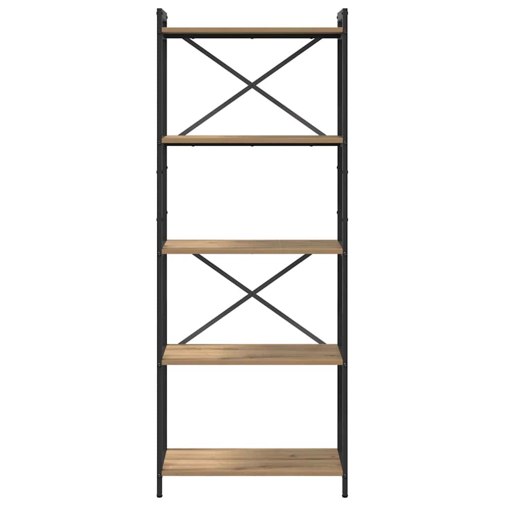 Bibliotecă stejar artizanal 60 x 30 x 153 cm Lemn compozit GartenMobel Dekor