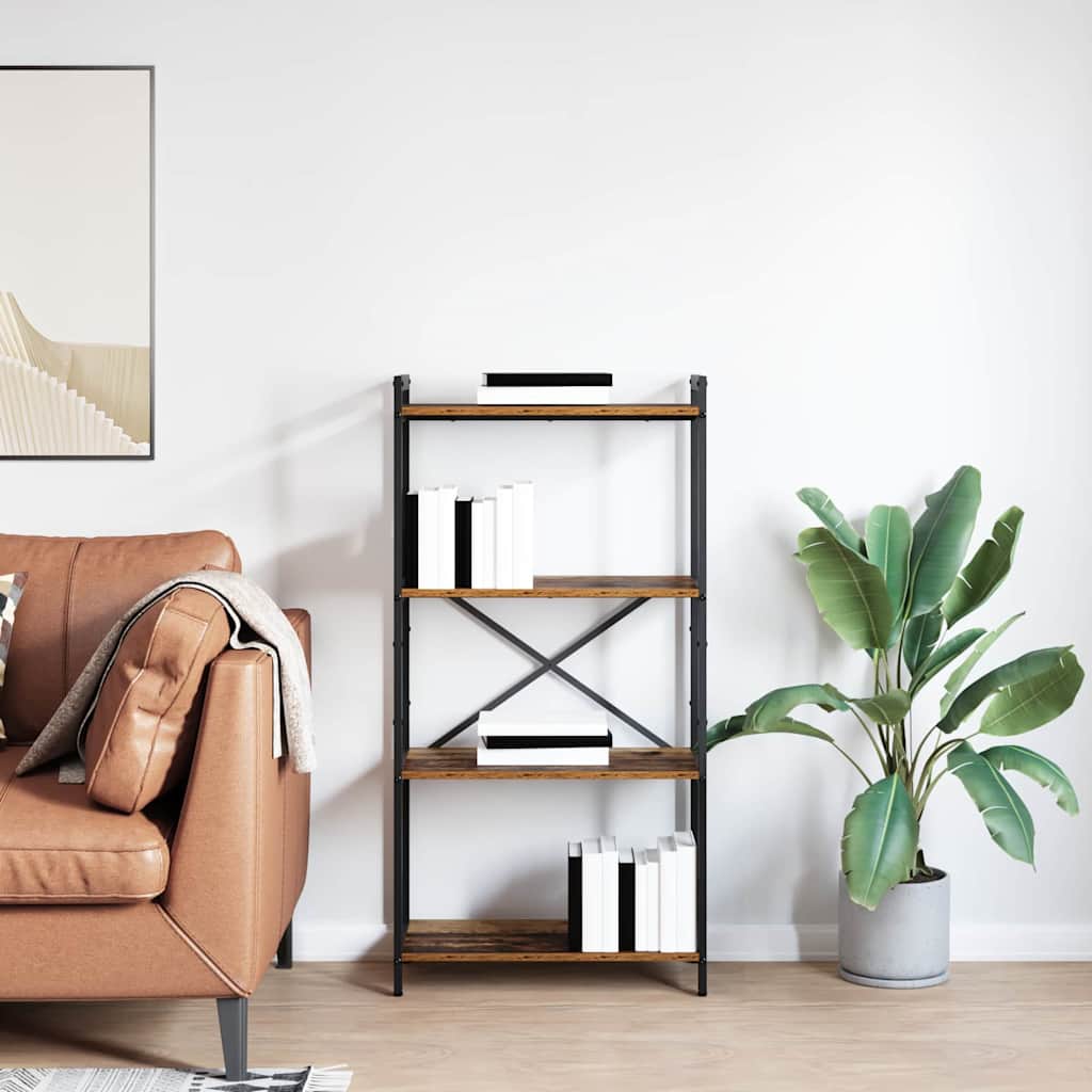 Bibliotecă Lemn vechi 60 x 30 x 118 cm Lemn compozit GartenMobel Dekor