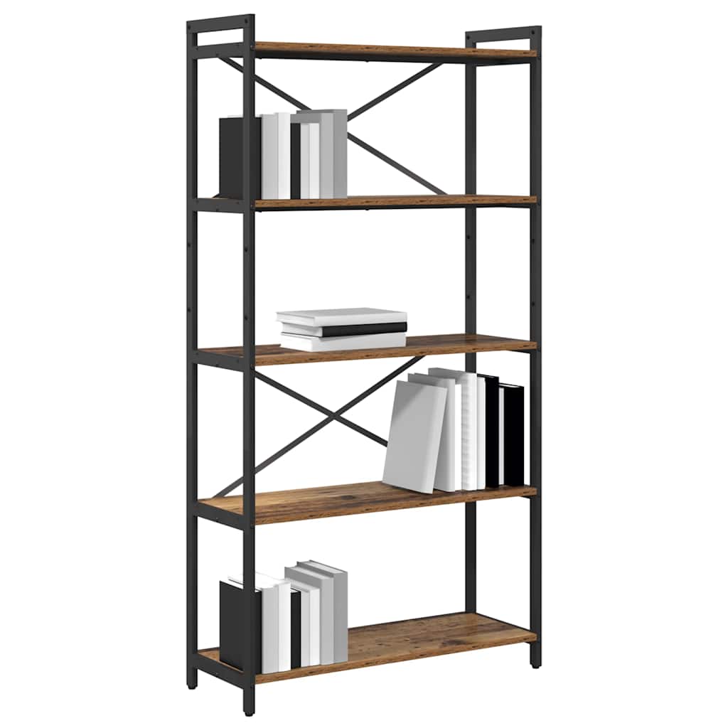 Bibliotecă Lemn vechi 80 x 30 x 153 cm Lemn compozit GartenMobel Dekor