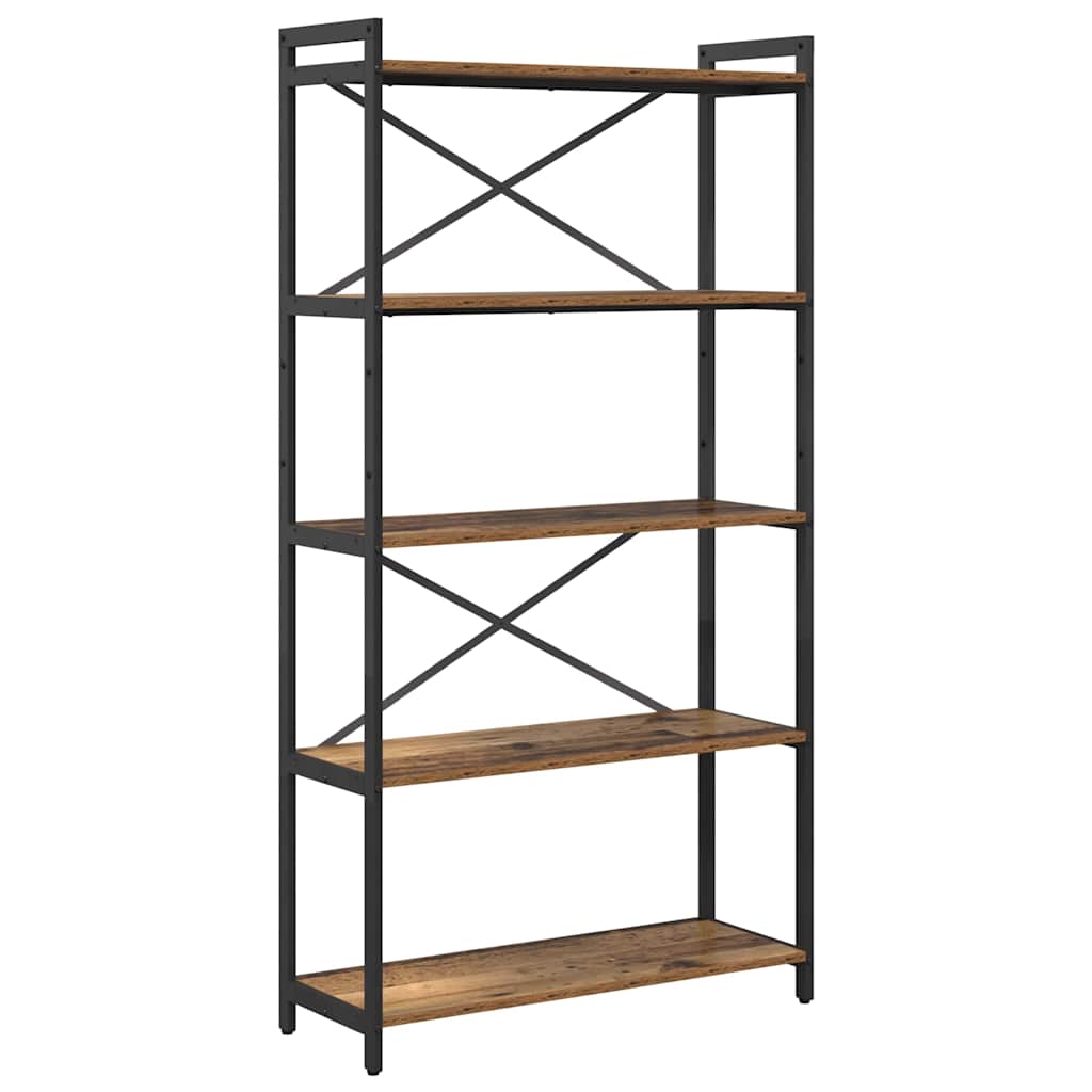 Bibliotecă Lemn vechi 80 x 30 x 153 cm Lemn compozit GartenMobel Dekor